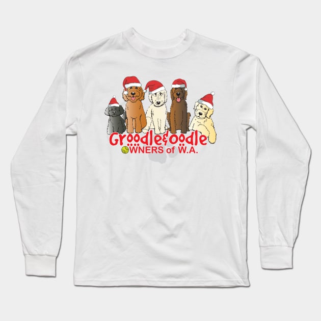 Groodle & Oodle Club Christmas Long Sleeve T-Shirt by PollaPosavec